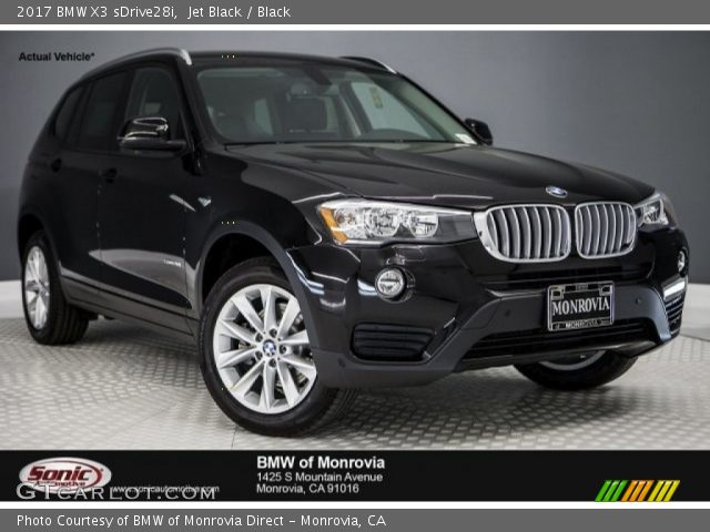 2017 BMW X3 sDrive28i in Jet Black