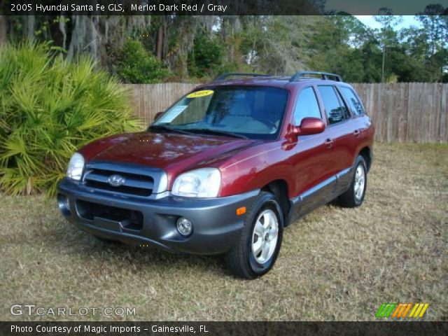 2005 Hyundai Santa Fe GLS in Merlot Dark Red