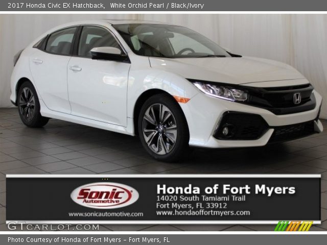 2017 Honda Civic EX Hatchback in White Orchid Pearl