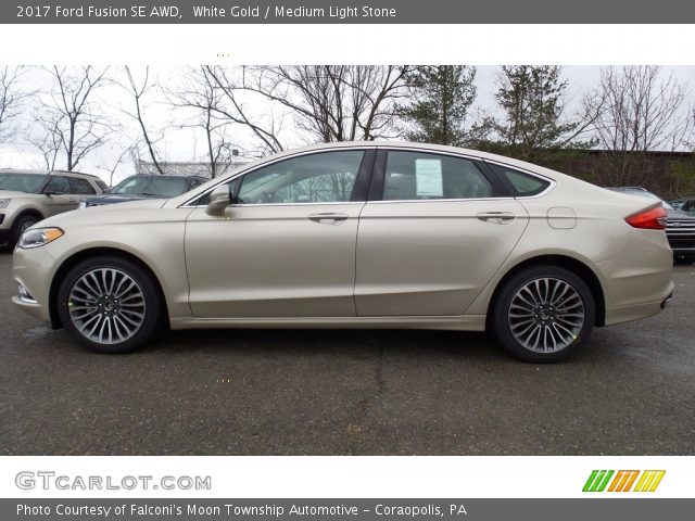 2017 Ford Fusion SE AWD in White Gold