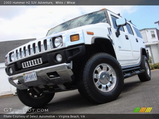 2003 Hummer H2 SUV Adventure in White