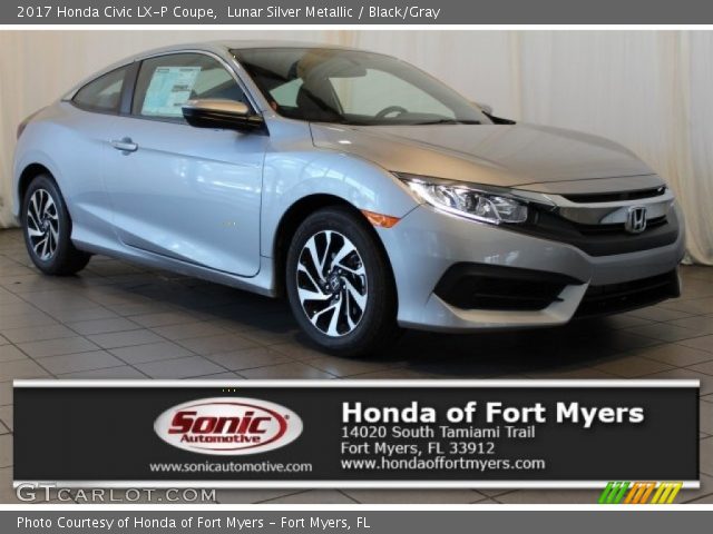 2017 Honda Civic LX-P Coupe in Lunar Silver Metallic