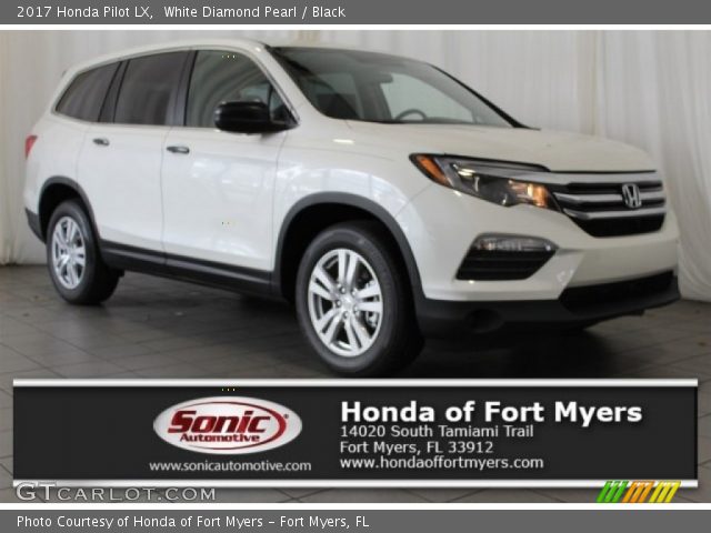 2017 Honda Pilot LX in White Diamond Pearl