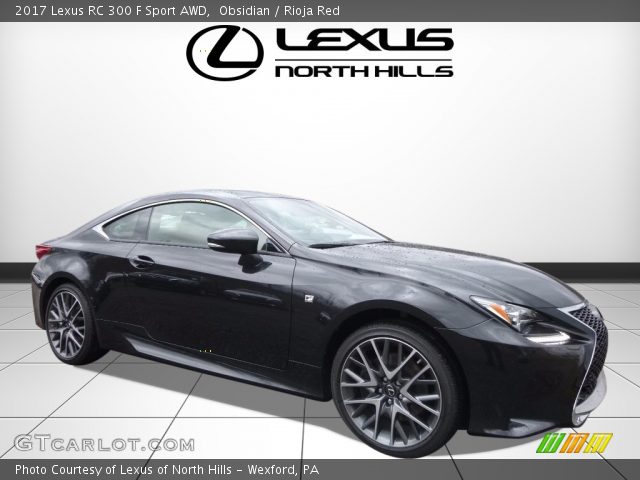 2017 Lexus RC 300 F Sport AWD in Obsidian