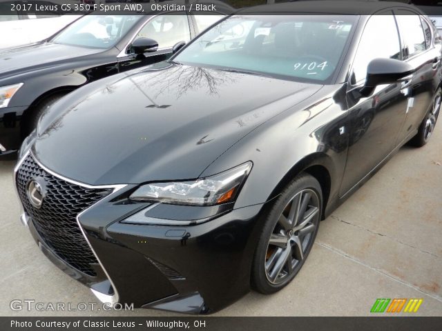 2017 Lexus GS 350 F Sport AWD in Obsidian