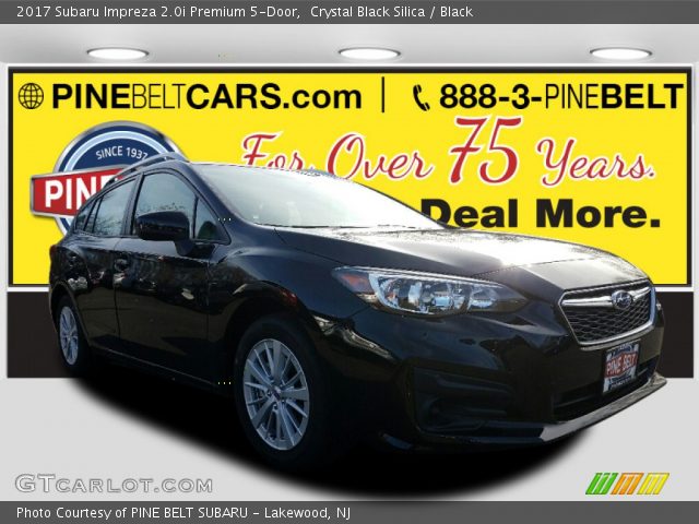 2017 Subaru Impreza 2.0i Premium 5-Door in Crystal Black Silica