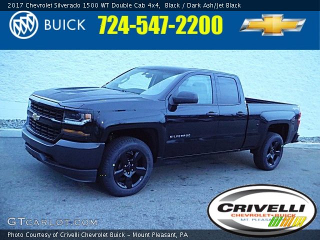 2017 Chevrolet Silverado 1500 WT Double Cab 4x4 in Black