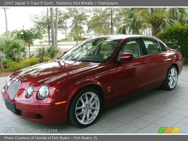 2007 Jaguar S-Type R Sport in Radiance Red Metallic