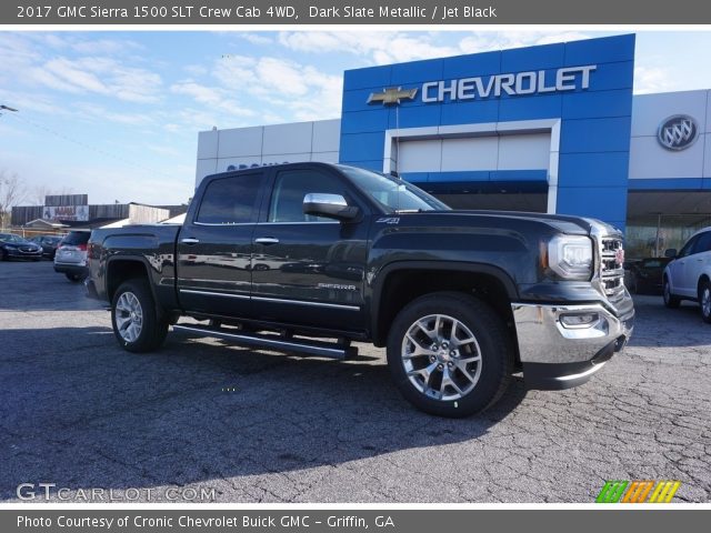 2017 GMC Sierra 1500 SLT Crew Cab 4WD in Dark Slate Metallic