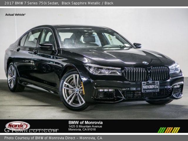 2017 BMW 7 Series 750i Sedan in Black Sapphire Metallic