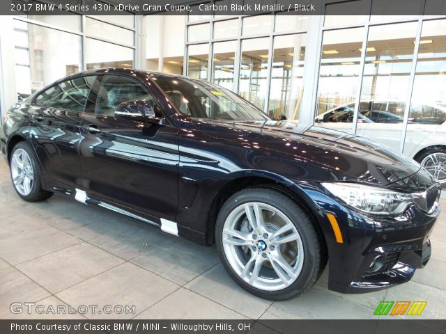 2017 BMW 4 Series 430i xDrive Gran Coupe in Carbon Black Metallic