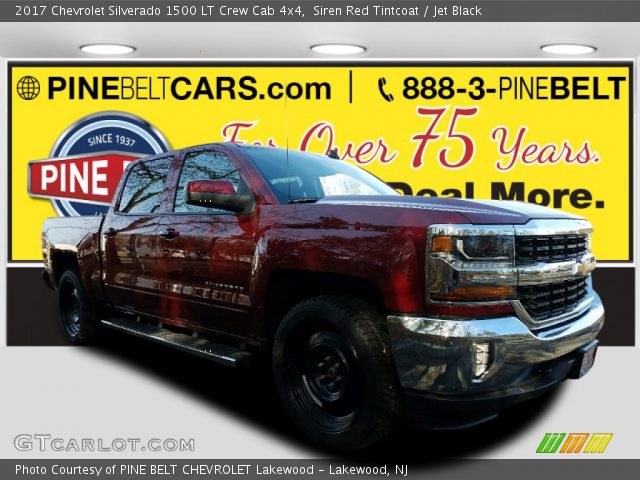 2017 Chevrolet Silverado 1500 LT Crew Cab 4x4 in Siren Red Tintcoat