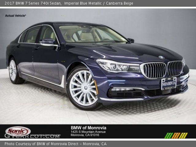 2017 BMW 7 Series 740i Sedan in Imperial Blue Metallic