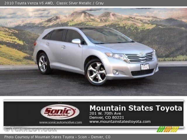 2010 Toyota Venza V6 AWD in Classic Silver Metallic