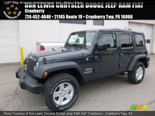 2017 Jeep Wrangler Unlimited Sport 4x4 in Rhino