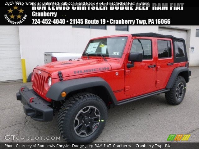 2017 Jeep Wrangler Unlimited Rubicon Hard Rock 4x4 in Firecracker Red