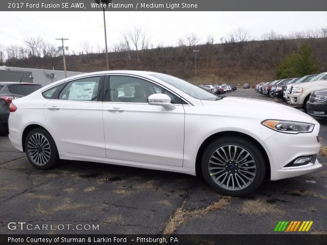 2017 Ford Fusion SE AWD in White Platinum