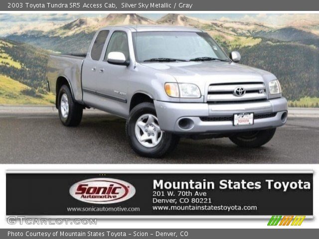 2003 Toyota Tundra SR5 Access Cab in Silver Sky Metallic