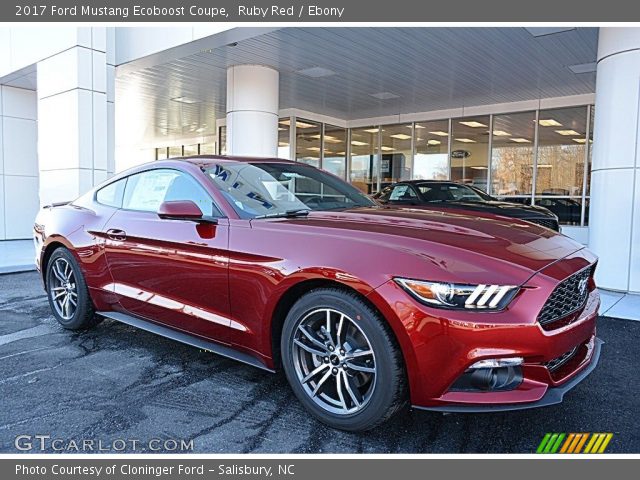 2017 Ford Mustang Ecoboost Coupe in Ruby Red