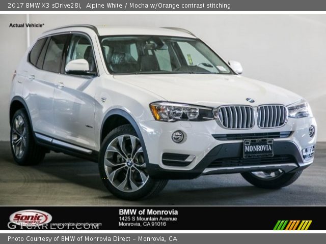 2017 BMW X3 sDrive28i in Alpine White