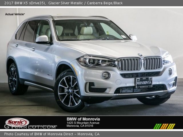 2017 BMW X5 sDrive35i in Glacier Silver Metallic