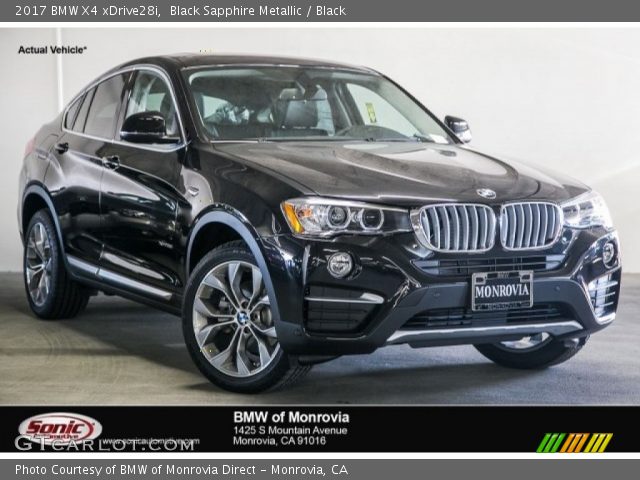 2017 BMW X4 xDrive28i in Black Sapphire Metallic