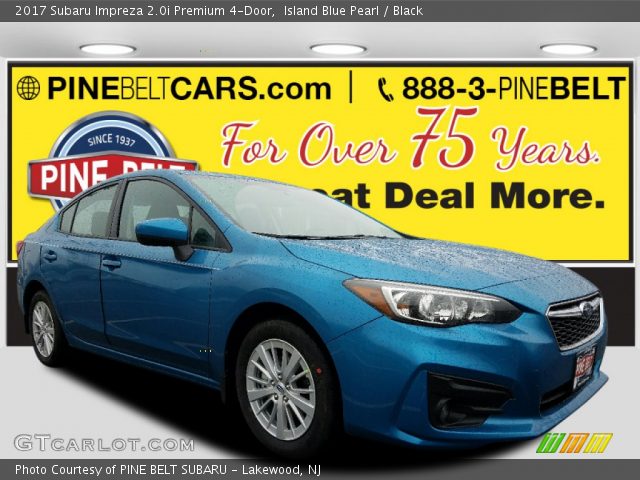 2017 Subaru Impreza 2.0i Premium 4-Door in Island Blue Pearl