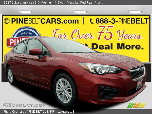 2017 Subaru Impreza 2.0i Premium 4-Door in Venetian Red Pearl