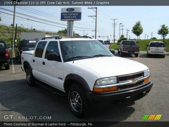 2004 Chevrolet S10 LS ZR5 Crew Cab 4x4 in Summit White