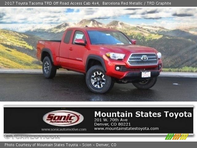 2017 Toyota Tacoma TRD Off Road Access Cab 4x4 in Barcelona Red Metallic