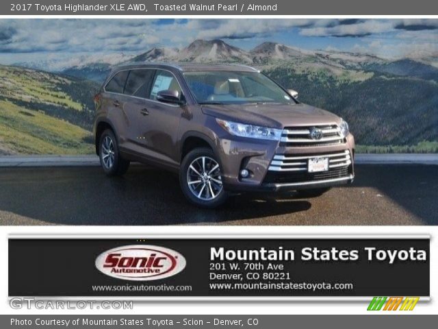 2017 Toyota Highlander XLE AWD in Toasted Walnut Pearl