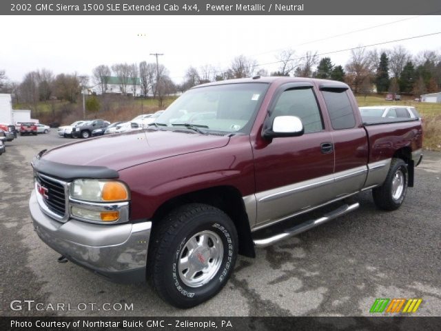 2002 GMC Sierra 1500 SLE Extended Cab 4x4 in Pewter Metallic