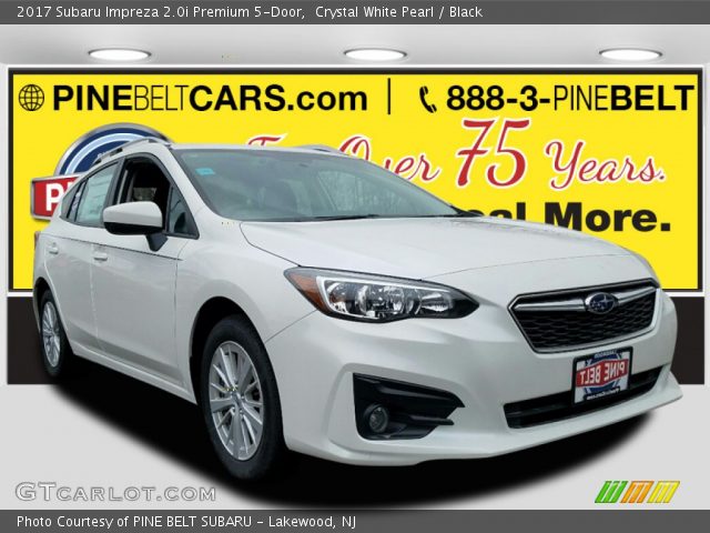 2017 Subaru Impreza 2.0i Premium 5-Door in Crystal White Pearl