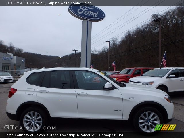 2016 BMW X3 xDrive28i in Alpine White