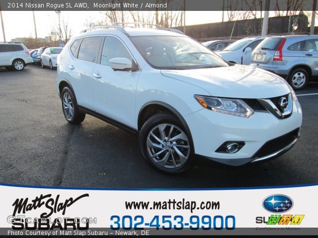 2014 Nissan Rogue SL AWD in Moonlight White
