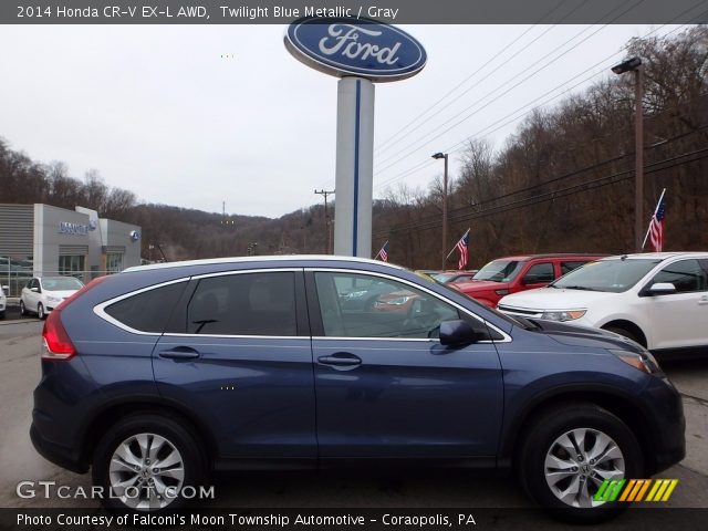 2014 Honda CR-V EX-L AWD in Twilight Blue Metallic