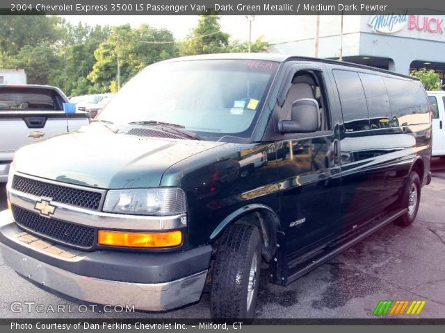 2004 Chevrolet Express 3500 LS Passenger Van in Dark Green Metallic