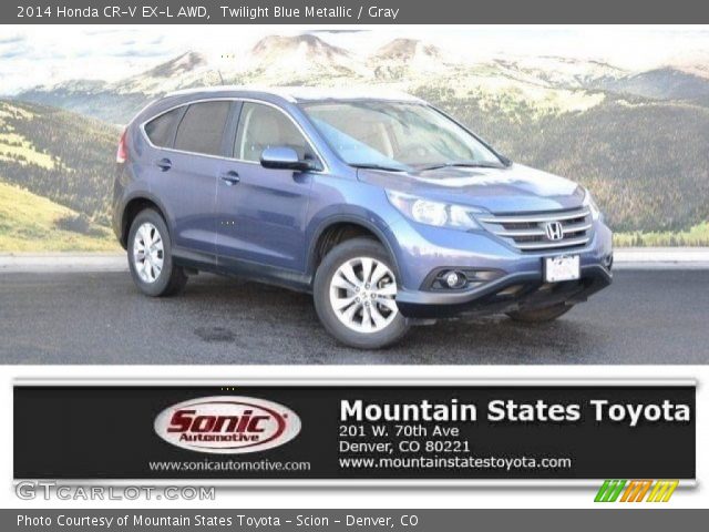 2014 Honda CR-V EX-L AWD in Twilight Blue Metallic