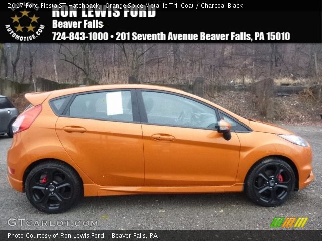 2017 Ford Fiesta ST Hatchback in Orange Spice Metallic Tri-Coat