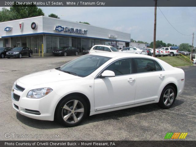 2008 Chevrolet Malibu LT Sedan in White