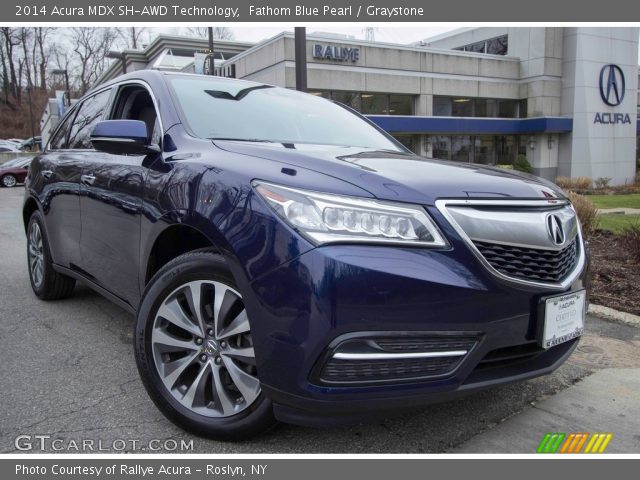 2014 Acura MDX SH-AWD Technology in Fathom Blue Pearl