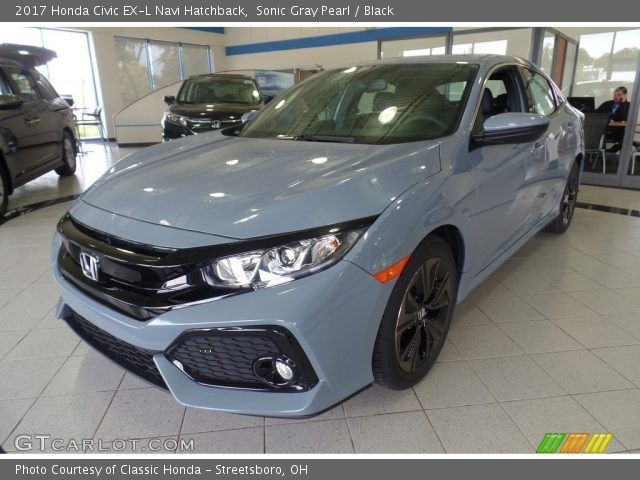 2017 Honda Civic EX-L Navi Hatchback in Sonic Gray Pearl