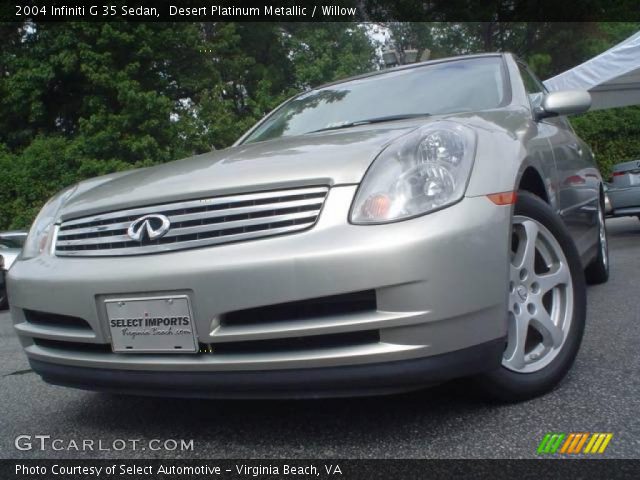 2004 Infiniti G 35 Sedan in Desert Platinum Metallic