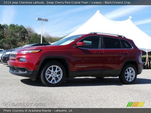 2014 Jeep Cherokee Latitude in Deep Cherry Red Crystal Pearl