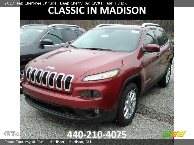 2017 Jeep Cherokee Latitude in Deep Cherry Red Crystal Pearl