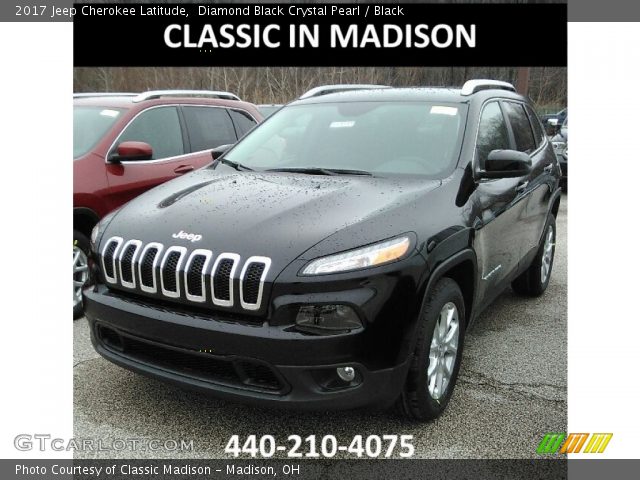 2017 Jeep Cherokee Latitude in Diamond Black Crystal Pearl