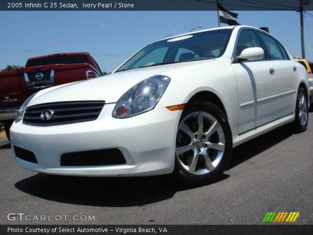 2005 Infiniti G 35 Sedan in Ivory Pearl