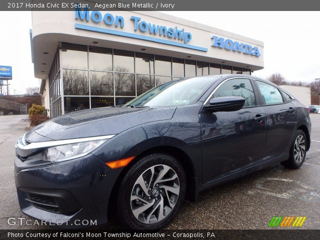 2017 Honda Civic EX Sedan in Aegean Blue Metallic