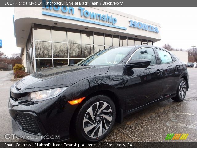 2017 Honda Civic LX Hatchback in Crystal Black Pearl