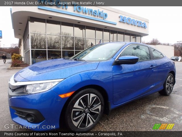 2017 Honda Civic EX-T Coupe in Aegean Blue Metallic